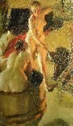 Anders Zorn badande kullor i bastun USA oil painting artist